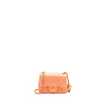 CHANEL PEARL CRUSH MINI SQUARE LAMBSKIN CORAL GHW (MICROCHIP)