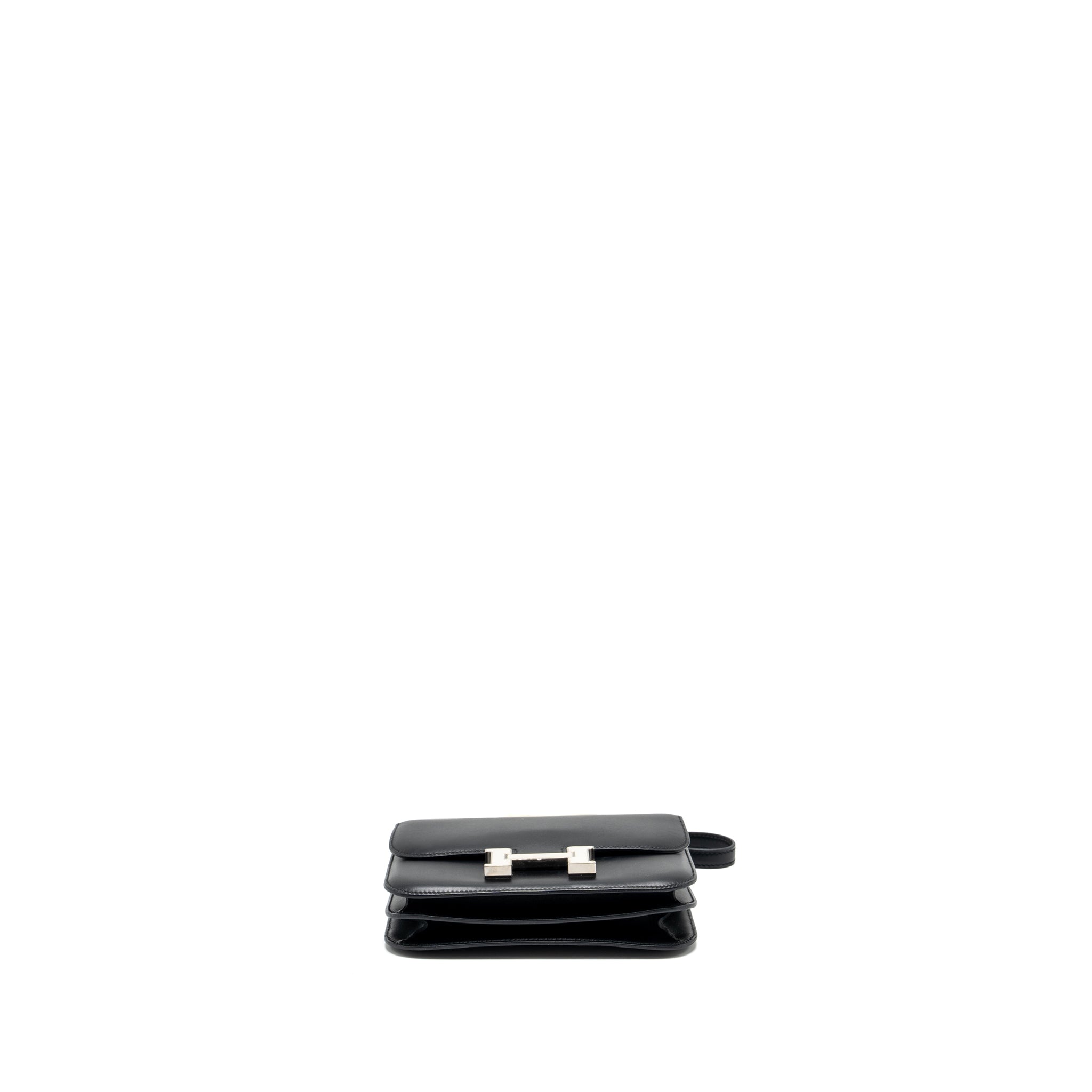 HERMES MINI CONSTANCE ALLEGRO BLACK / WHITE SHW