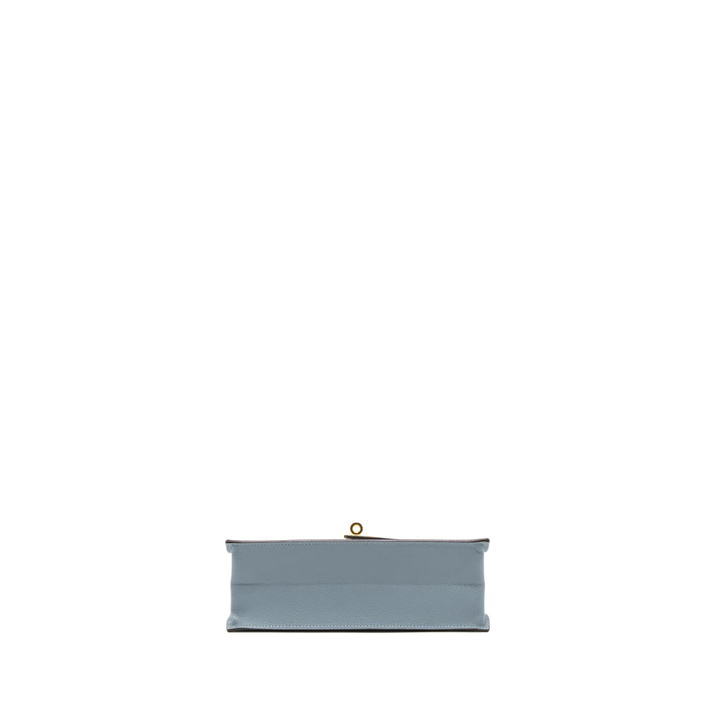 HERMES KELLY DANES EVERCOLOR J7 BLUE LIN GHW