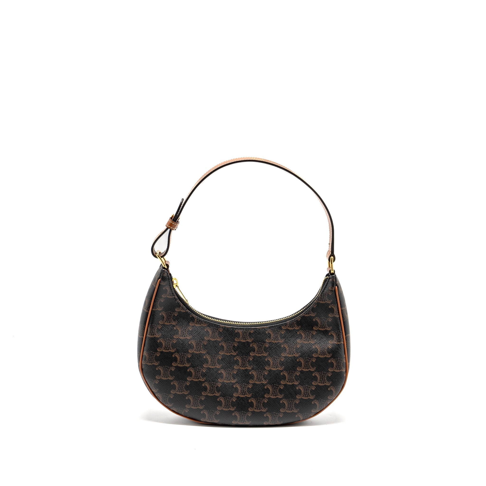 CELINE AVA BAG TRIOMPHE CANVAS / CALFSKIN TAN GHW