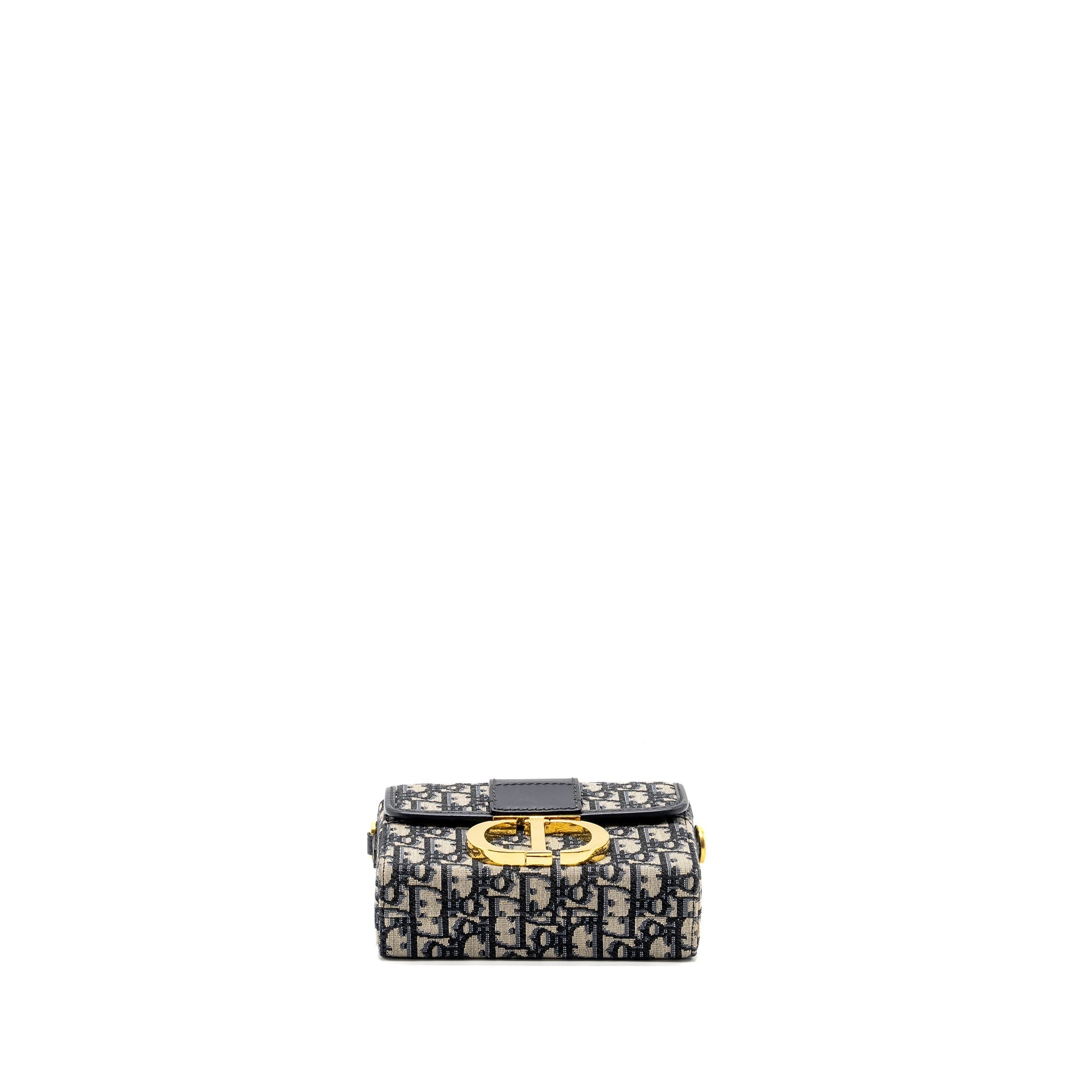 DIOR 30 MONTAIGNE BOX BLUE OBLIQUE JACQUARD GHW