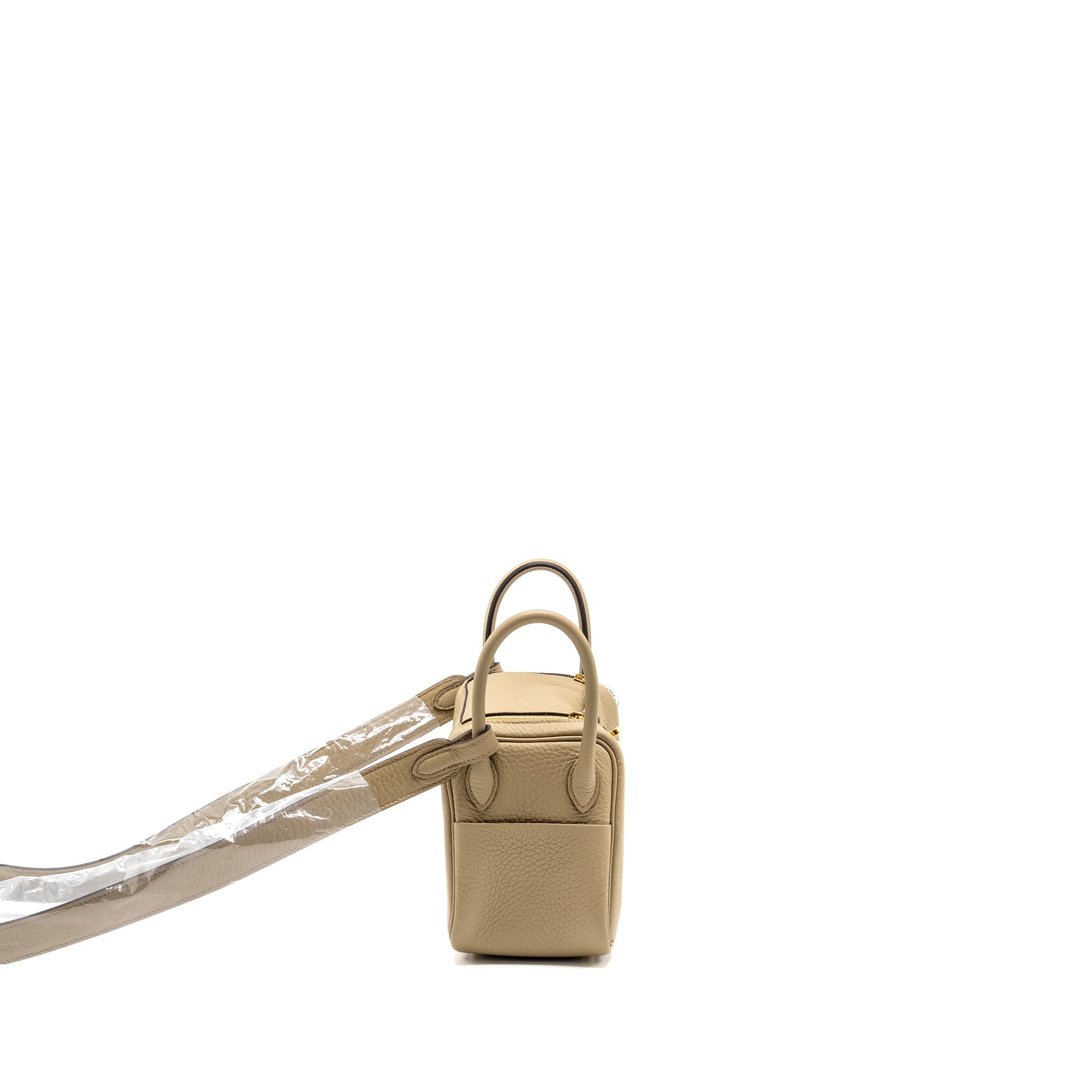 HERMES MINI LINDY II CLEMENCE 8Q BEIGE MARFA GHW