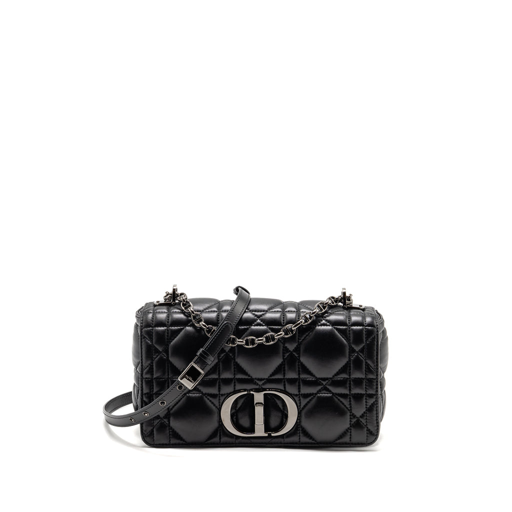 DIOR MEDIUM DIOR CARO BAG CALFSKIN SO BLACK