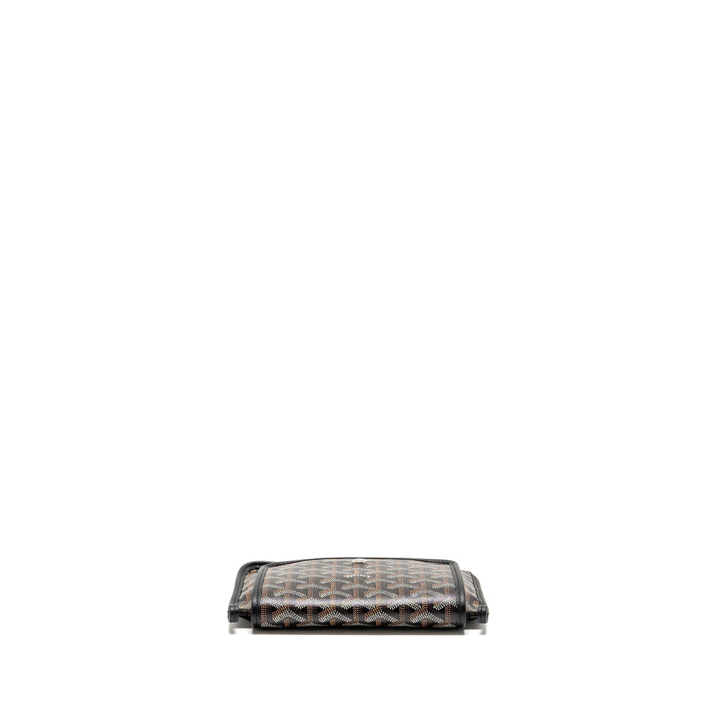 GOYARD PLUMET POCKET POCHETTE GOYARDINE CANVAS BLACK SHW