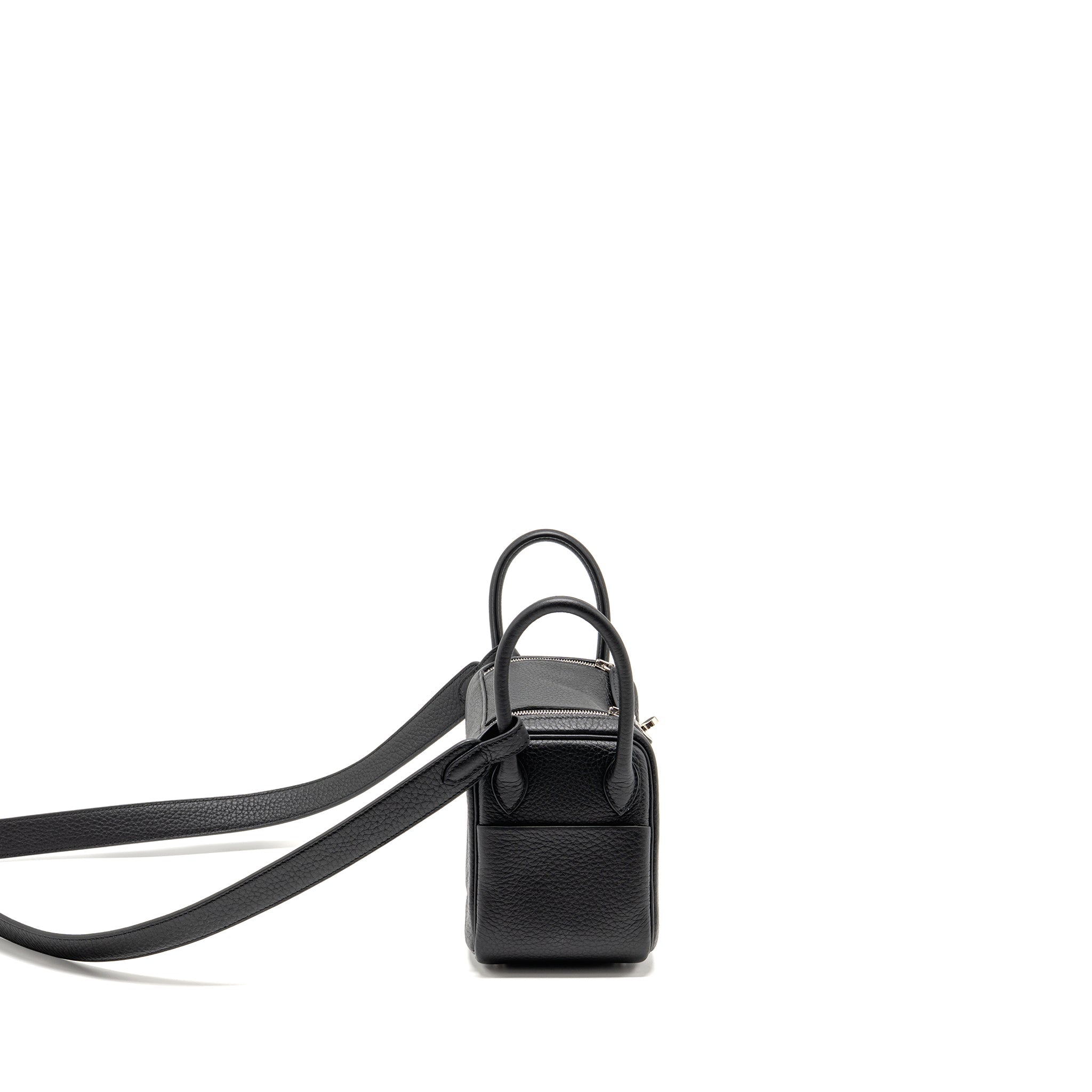 HERMES MINI LINDY II CLEMENCE BLACK SHW
