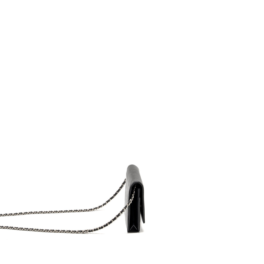 CHANEL TIMELESS WALLET ON CHAIN CAVIAR BLACK SHW