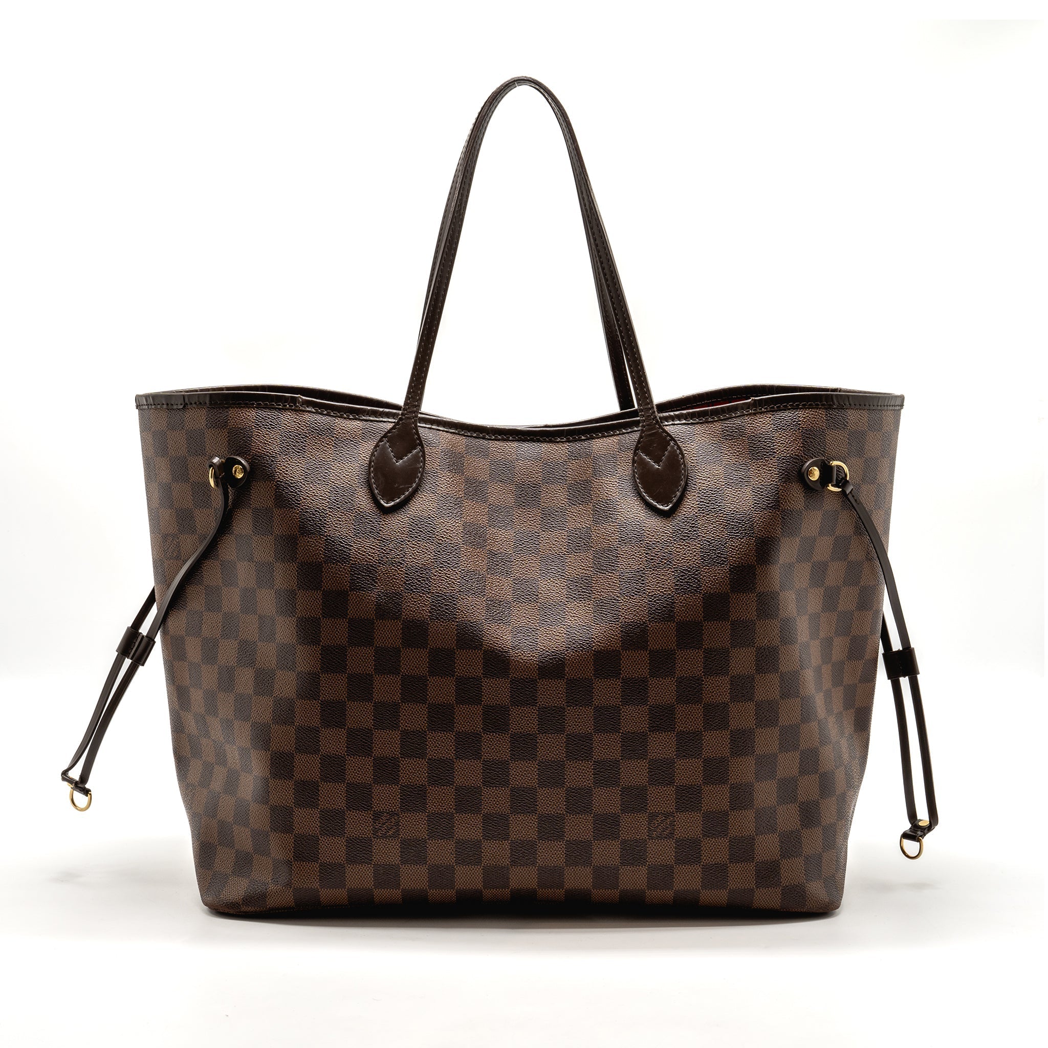LOUIS VUITTON NEVERFULL GM DAMIER EBENE WITH GHW