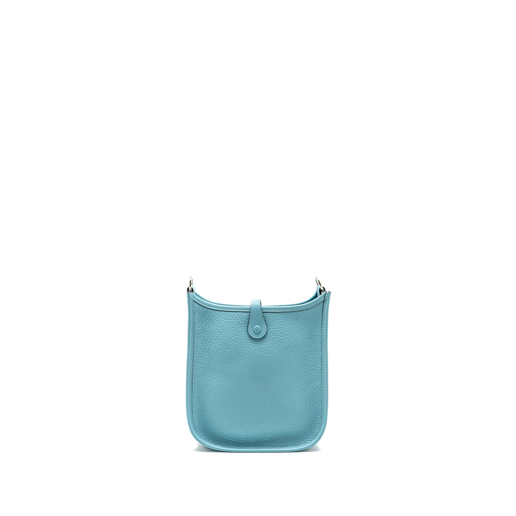 HERMES MINI EVELYNE CLEMENCE BLUE ATOLL SHW