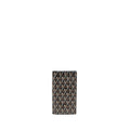 GOYARD SAINT ROCH LONG WALLET GOYARDINE CANVAS / CALFSKIN BLACK SHW
