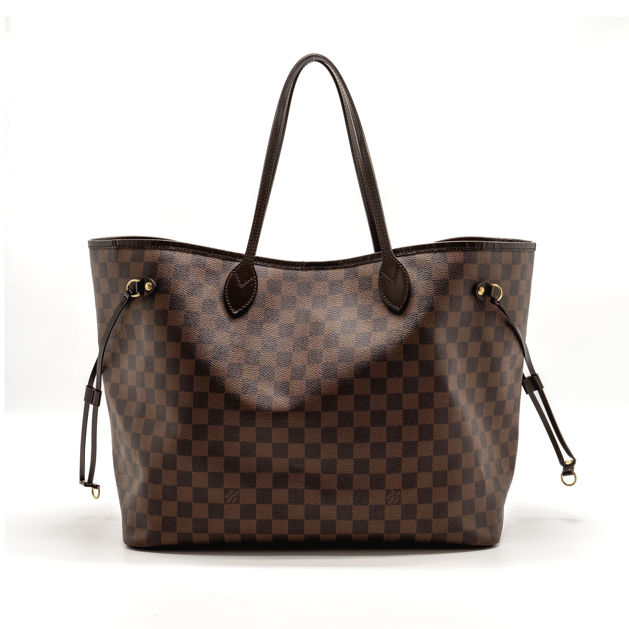 LOUIS VUITTON NEVERFULL GM DAMIER EBENE WITH GHW