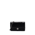 CHANEL MEDIUM CLASSIC DOUBLE FLAP BAG CAVIAR BLACK SHW