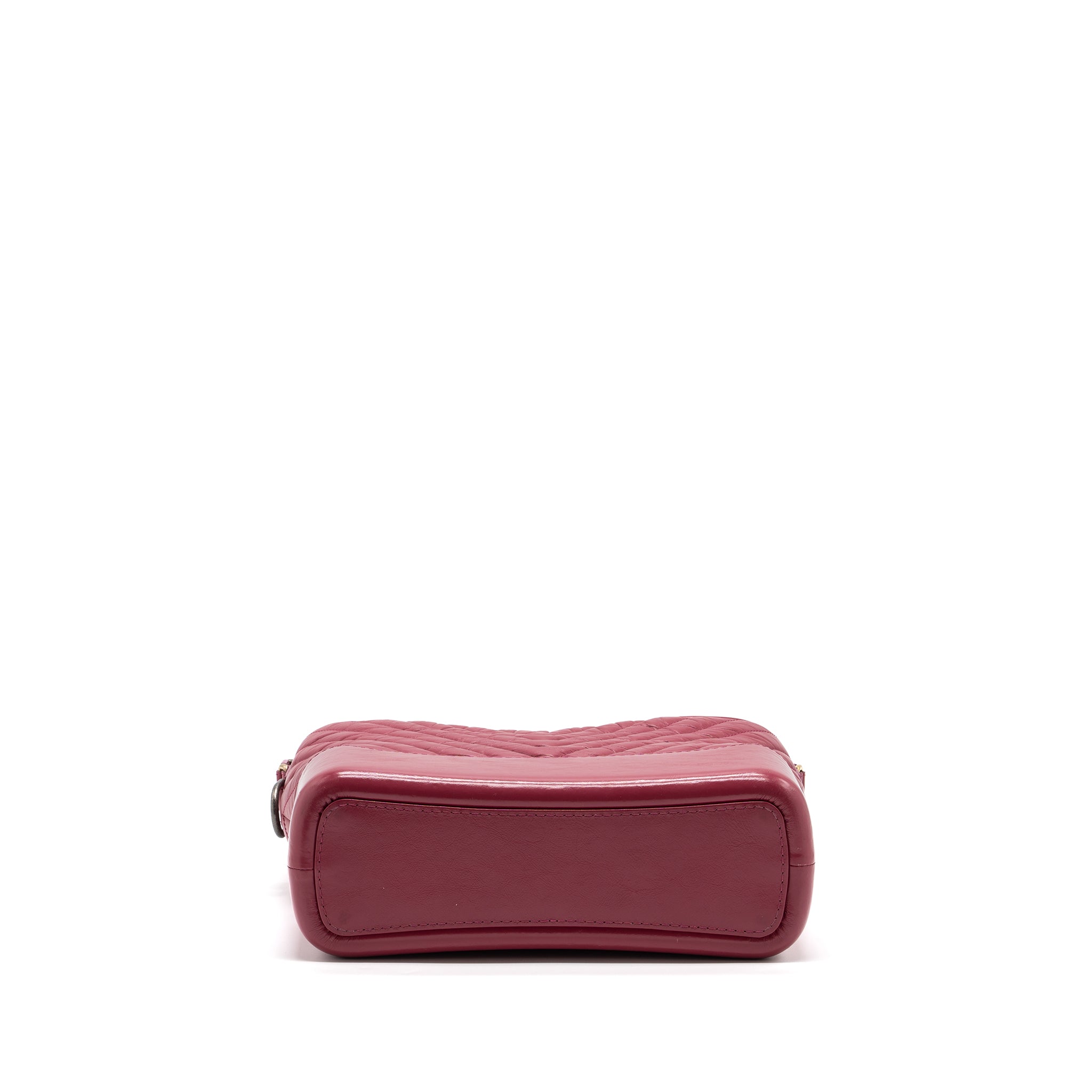 CHANEL CHEVRON GABRIELLE HOBO BAG CALFSKIN RASPBERRY MULTICOLOUR HARDWARE