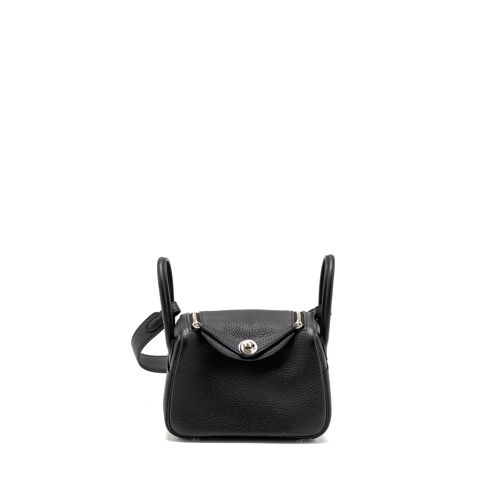 HERMES MINI LINDY II CLEMENCE BLACK SHW