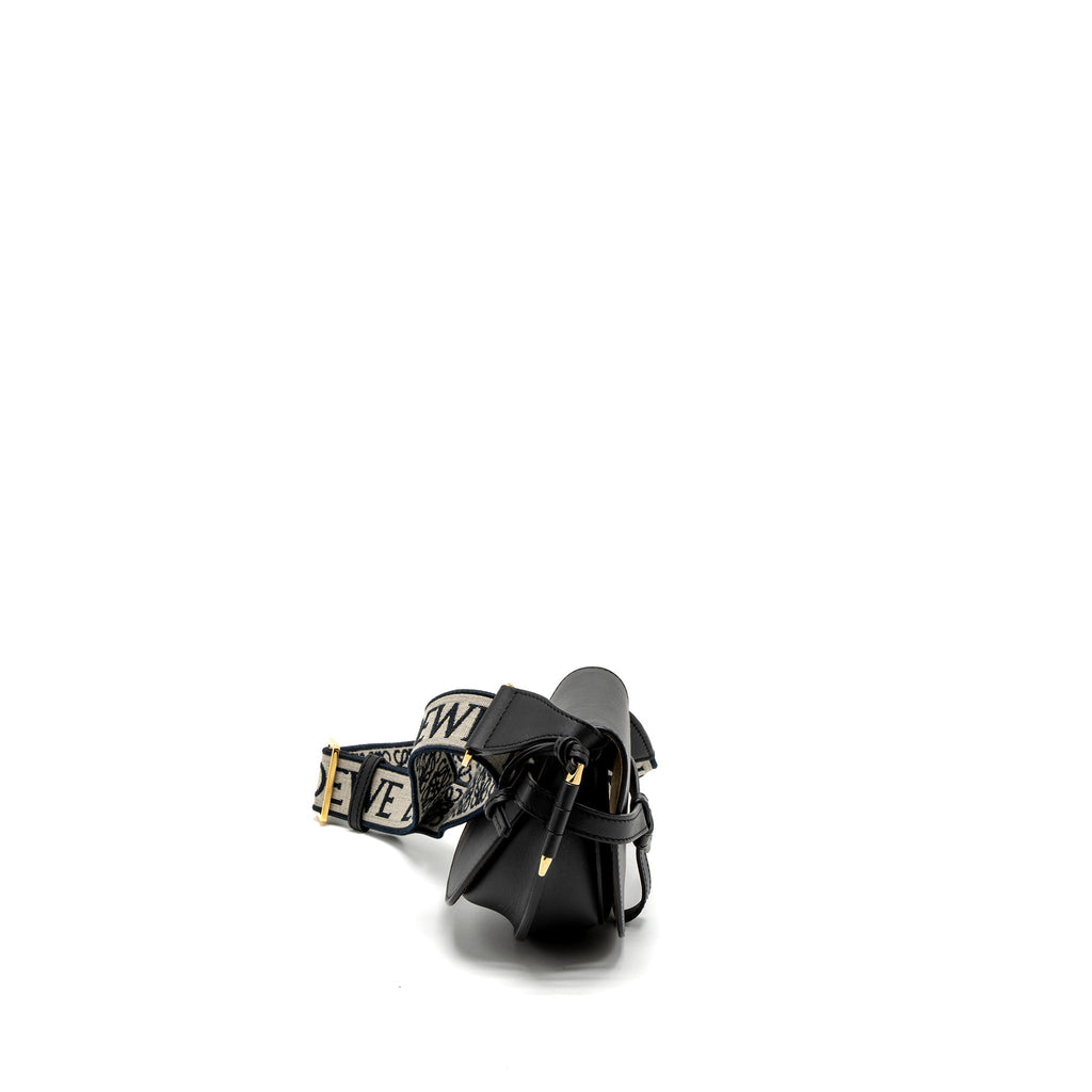 LOEWE MINI GATE DUAL BAG CALFSKIN BLACK GHW