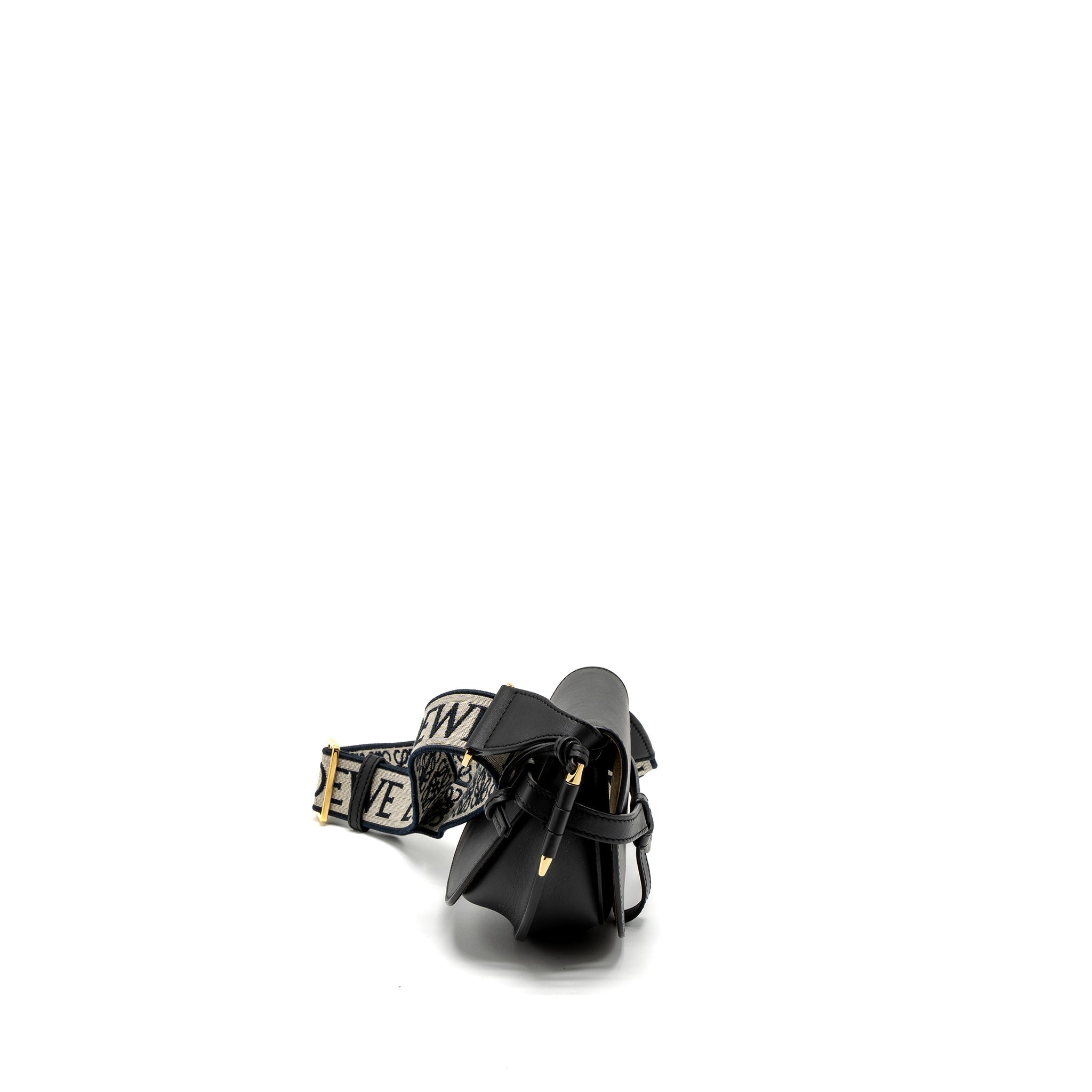 LOEWE MINI GATE DUAL BAG CALFSKIN BLACK GHW