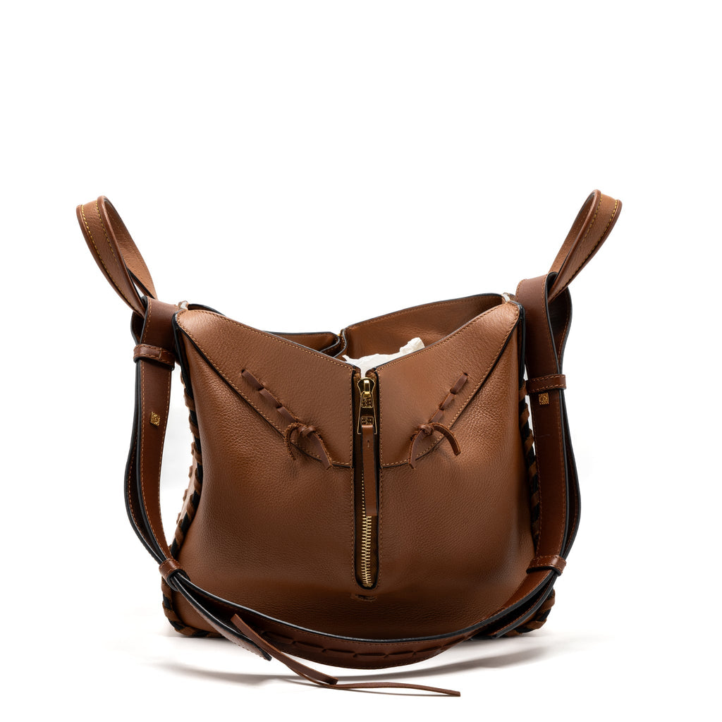 LOEWE SMALL HAMMOCK BAG CALFSKIN CARAMEL GHW