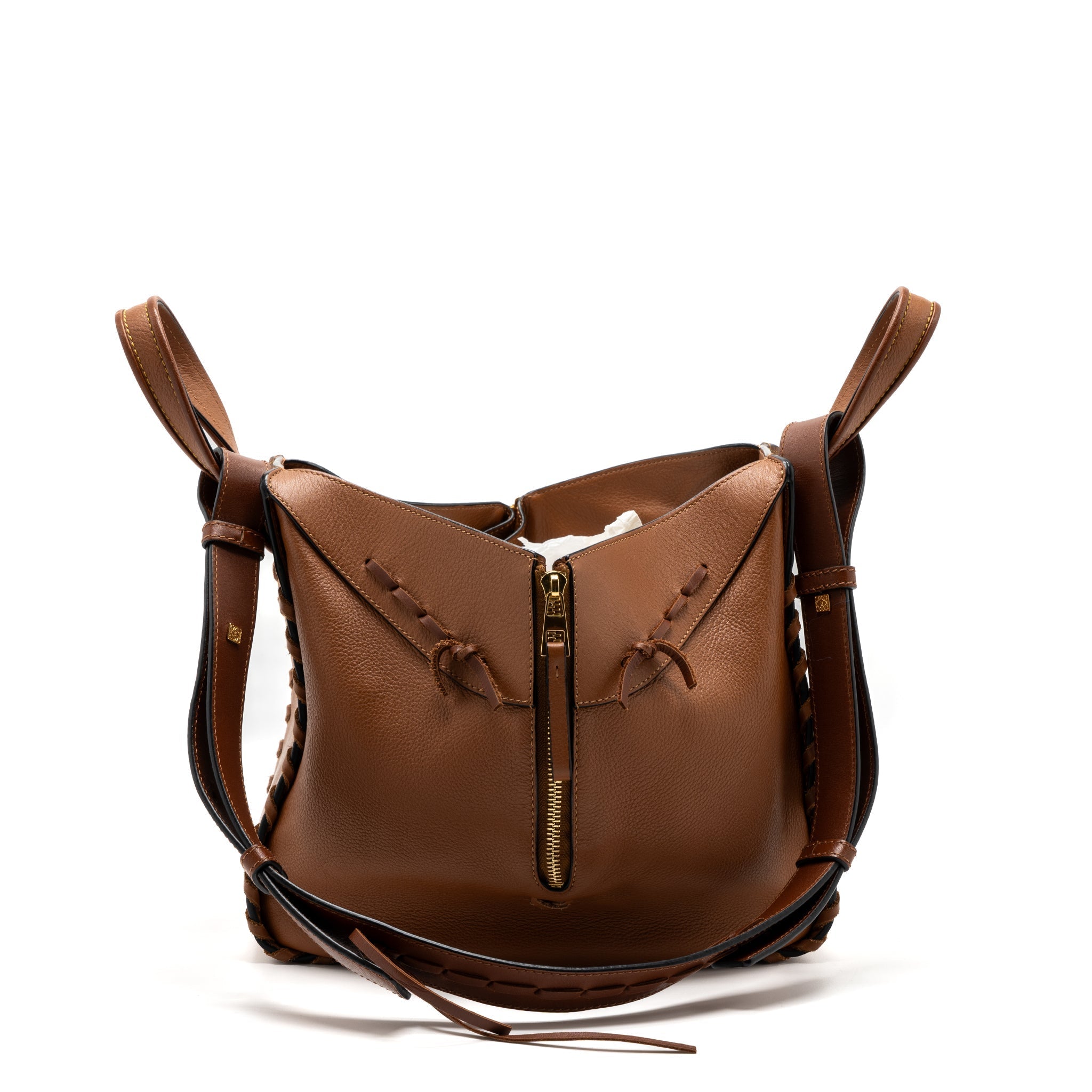 LOEWE SMALL HAMMOCK BAG CALFSKIN CARAMEL GHW