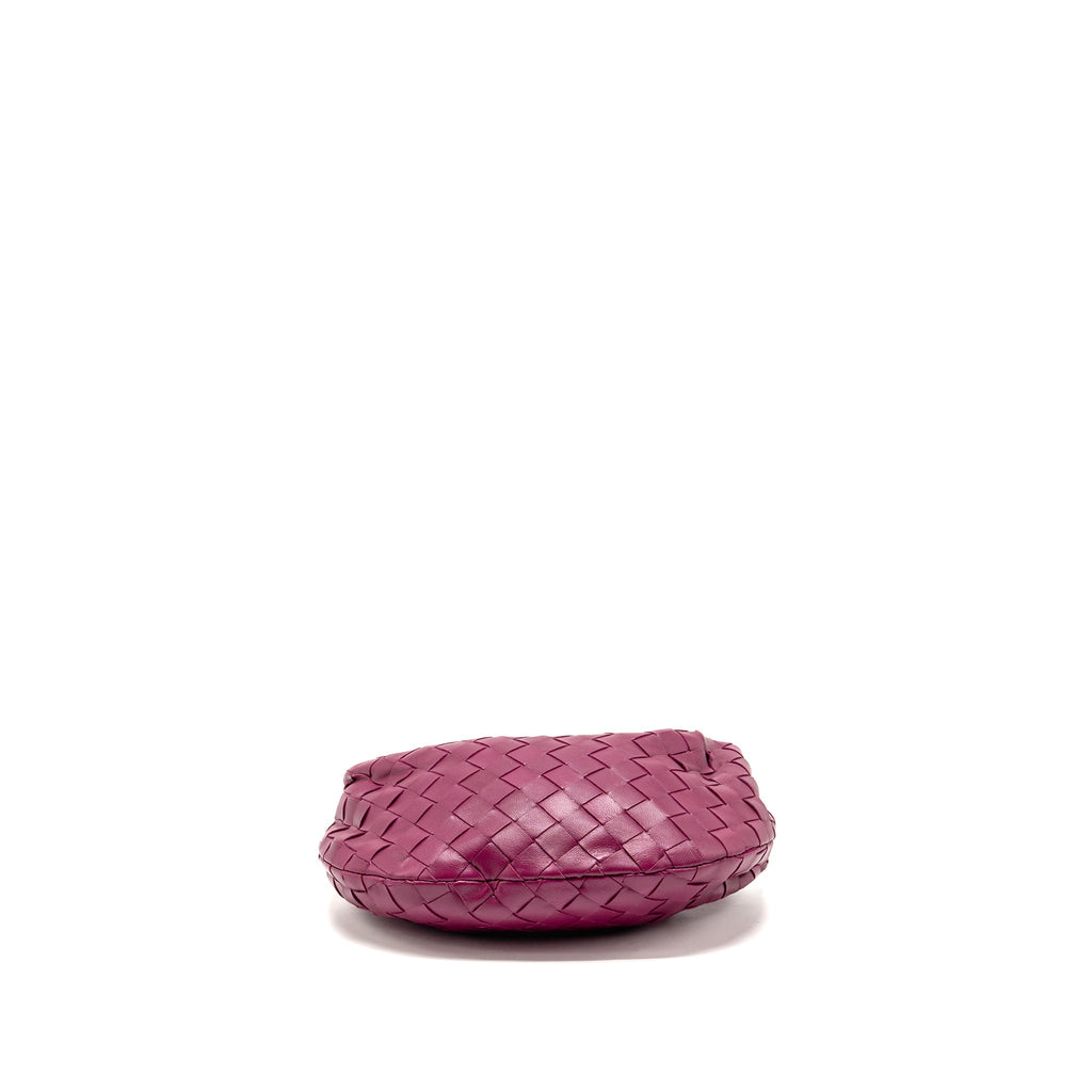 BOTTEGA VENETA MINI JODIE LAMBSKIN DARK PINK GHW