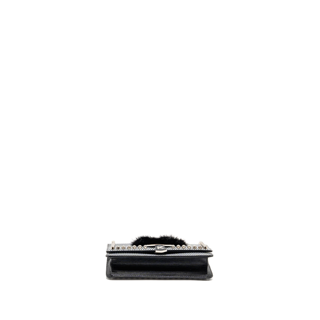 FENDI KARLITO WALLET ON CHAIN LEATHER MULTICOLOUR SHW