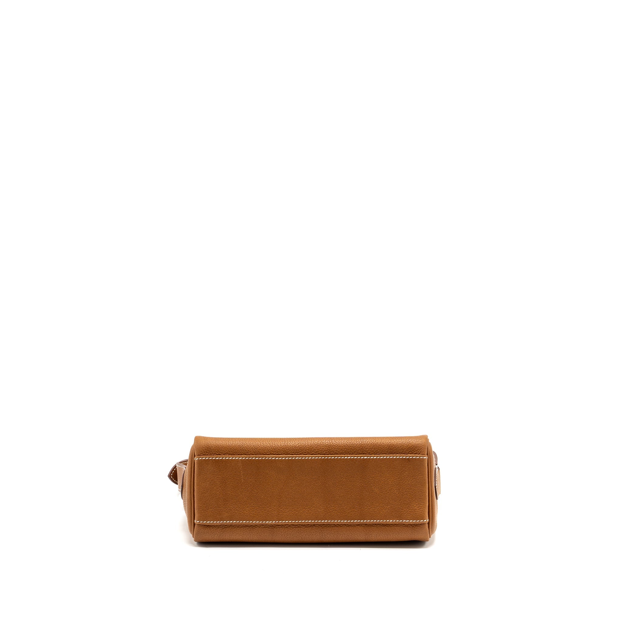 HERMES KELLY MESSANGER PM BAG BARENIA FAUBOURG LEATHER 34 FAUVE SHW