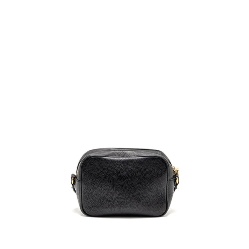 GUCCI SOHO DISCO CAMERA CROSSBODY BAG CALFSKIN BLACK LGHW