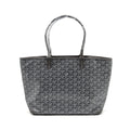 GOYARD ARTOIS PM TOTE BAG GOYARDINE CANVAS / CALFSKIN GREY