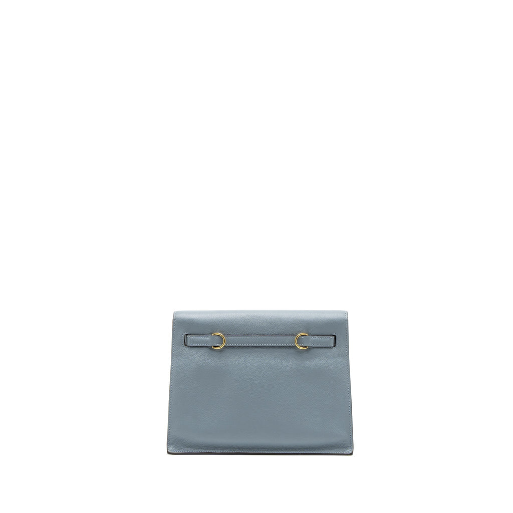 HERMES KELLY DANES EVERCOLOR J7 BLUE LIN GHW