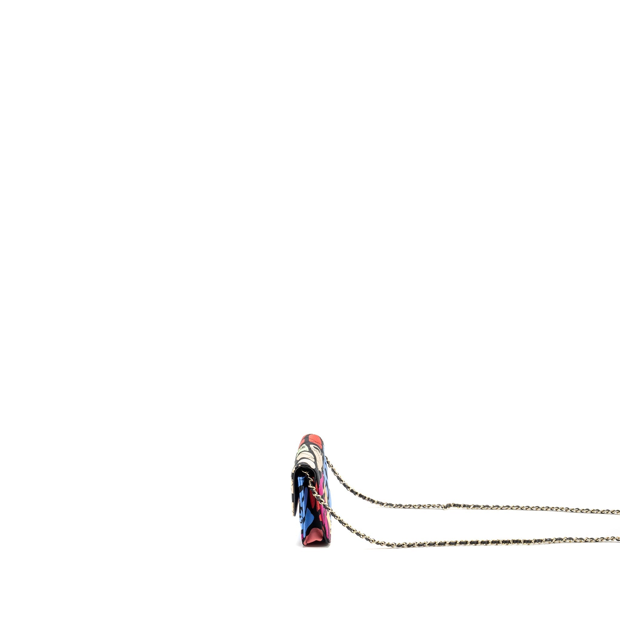 CHANEL 22S MINI FLAP BAG FABRIC MULTICOLOUR LGHW