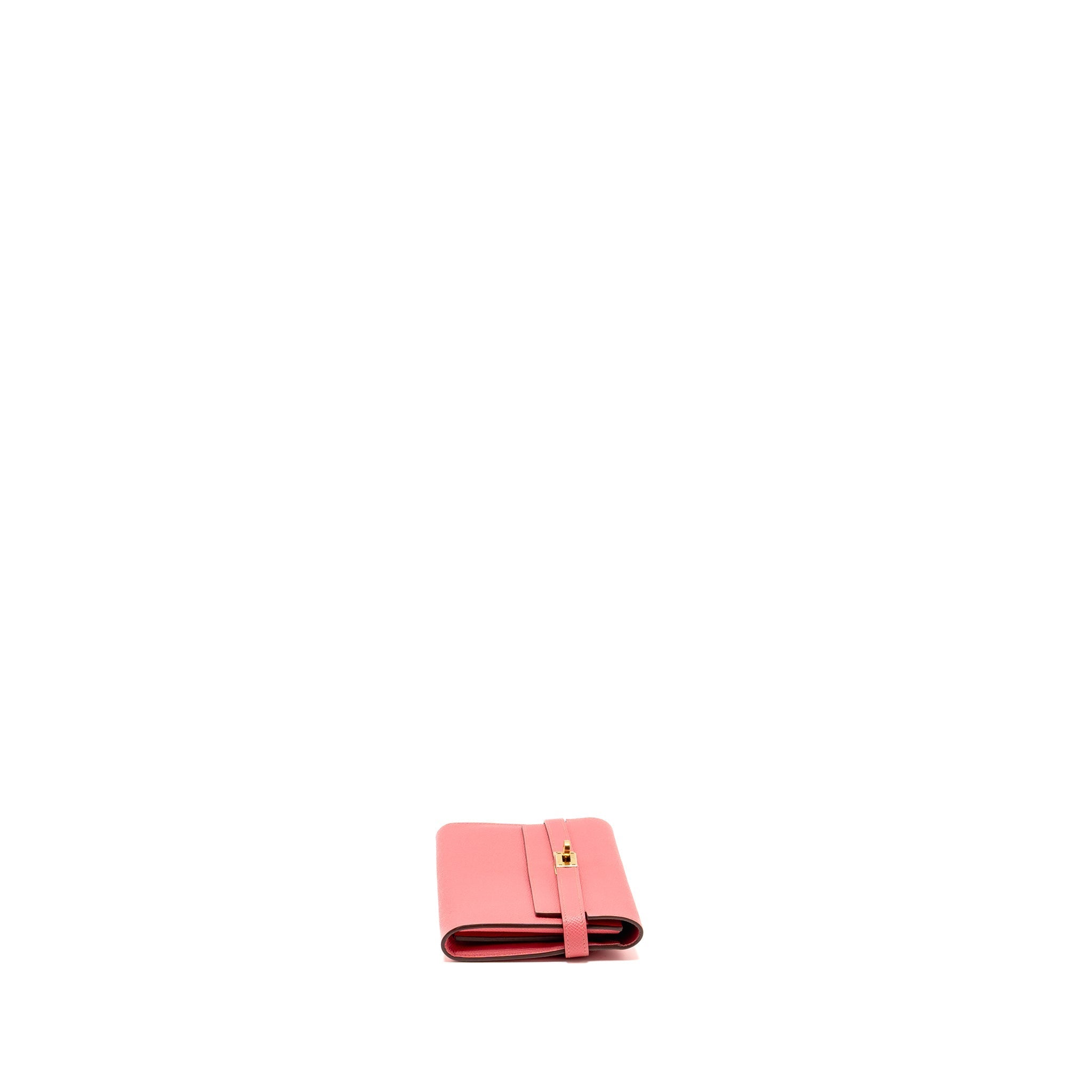 HERMES KELLY LONG WALLET EPSOM ROSE LIPSTICK GHW