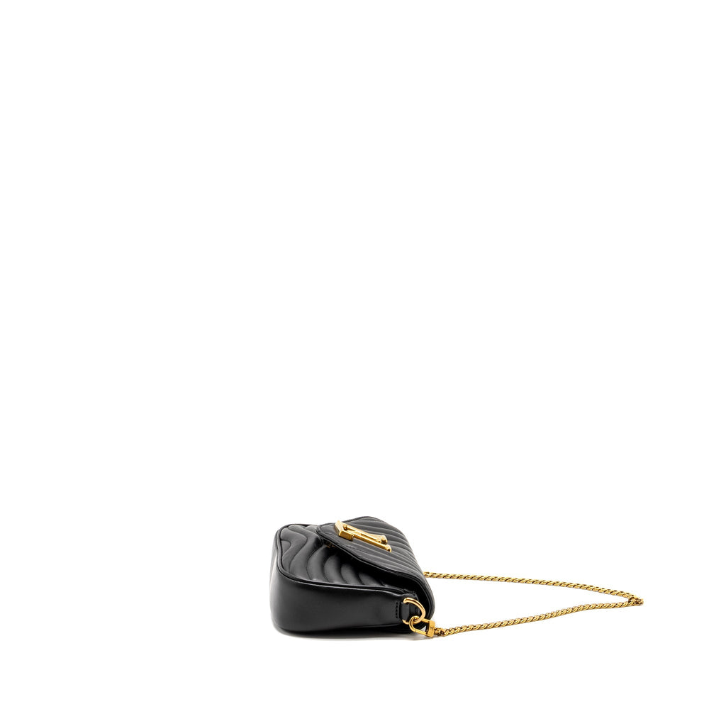 LOUIS VUITTON NEW WAVE MULTI POCHETTE CALFSKIN BLACK GHW
