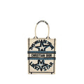 DIOR VERTICAL BOOKTOTE LUCKY STAR EMBROIDERY WHITE/MULTICOLOUR