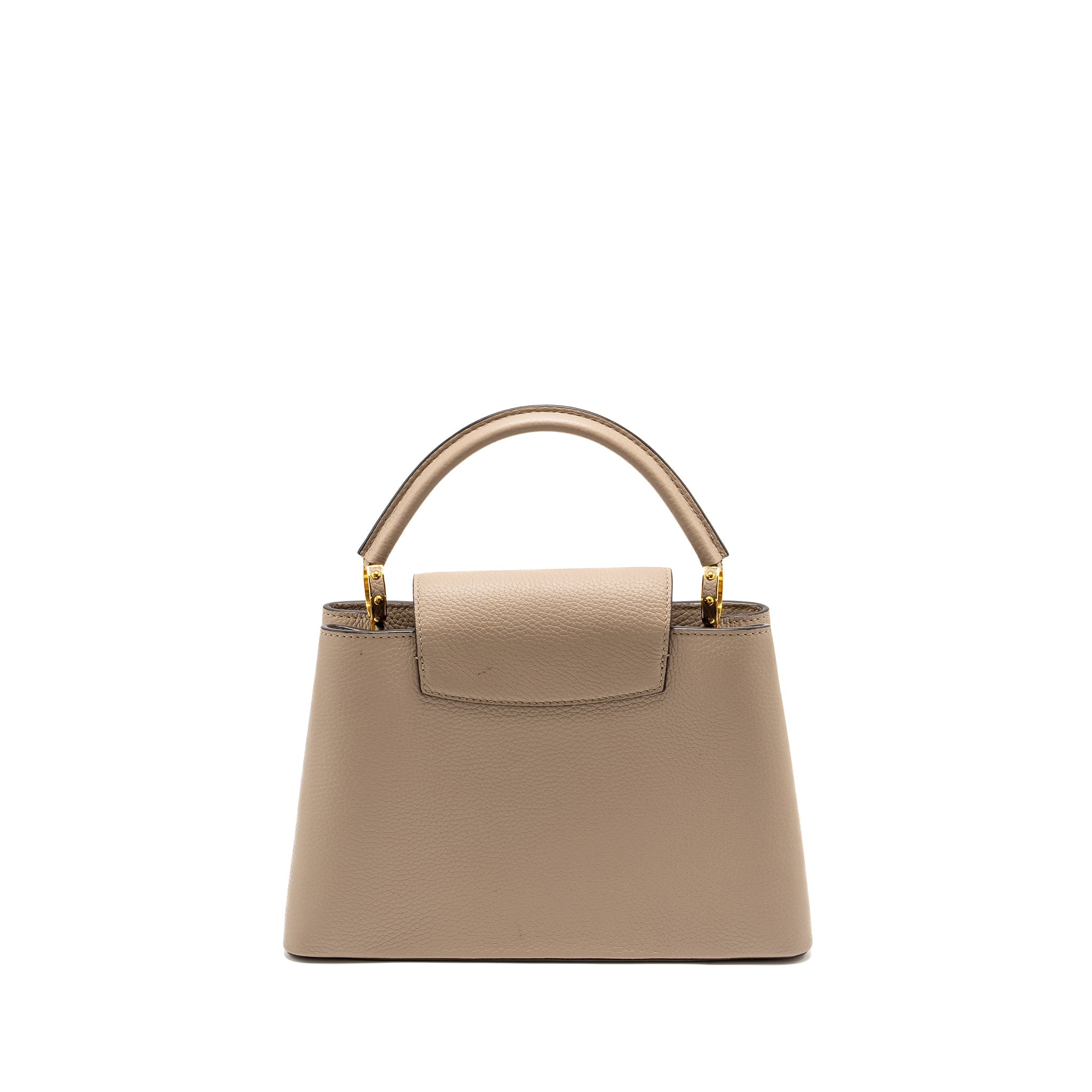 LOUIS VUITTON CAPUCINES PM CALFSKIN GREY GHW