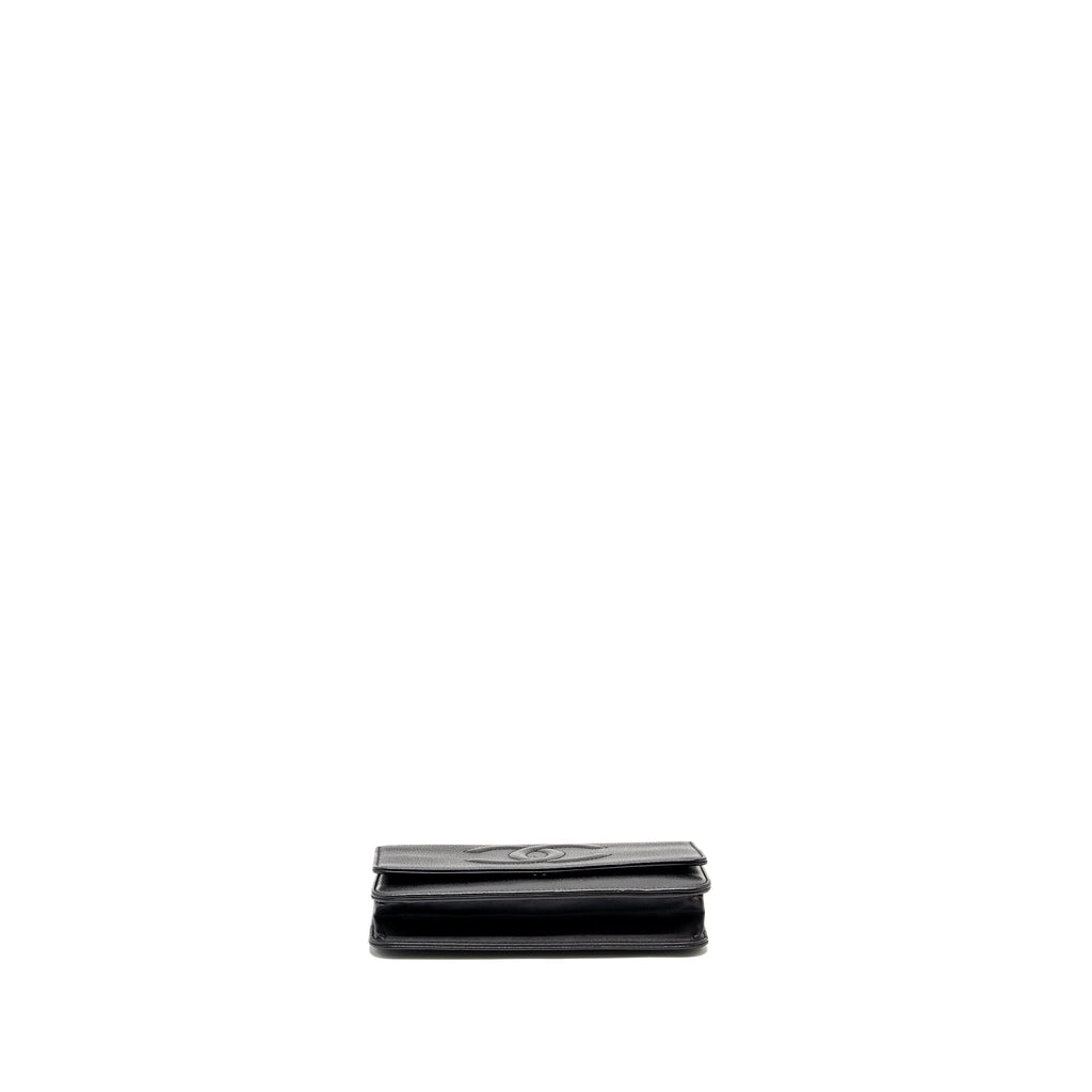 CHANEL TIMELESS WALLET ON CHAIN CAVIAR BLACK SHW