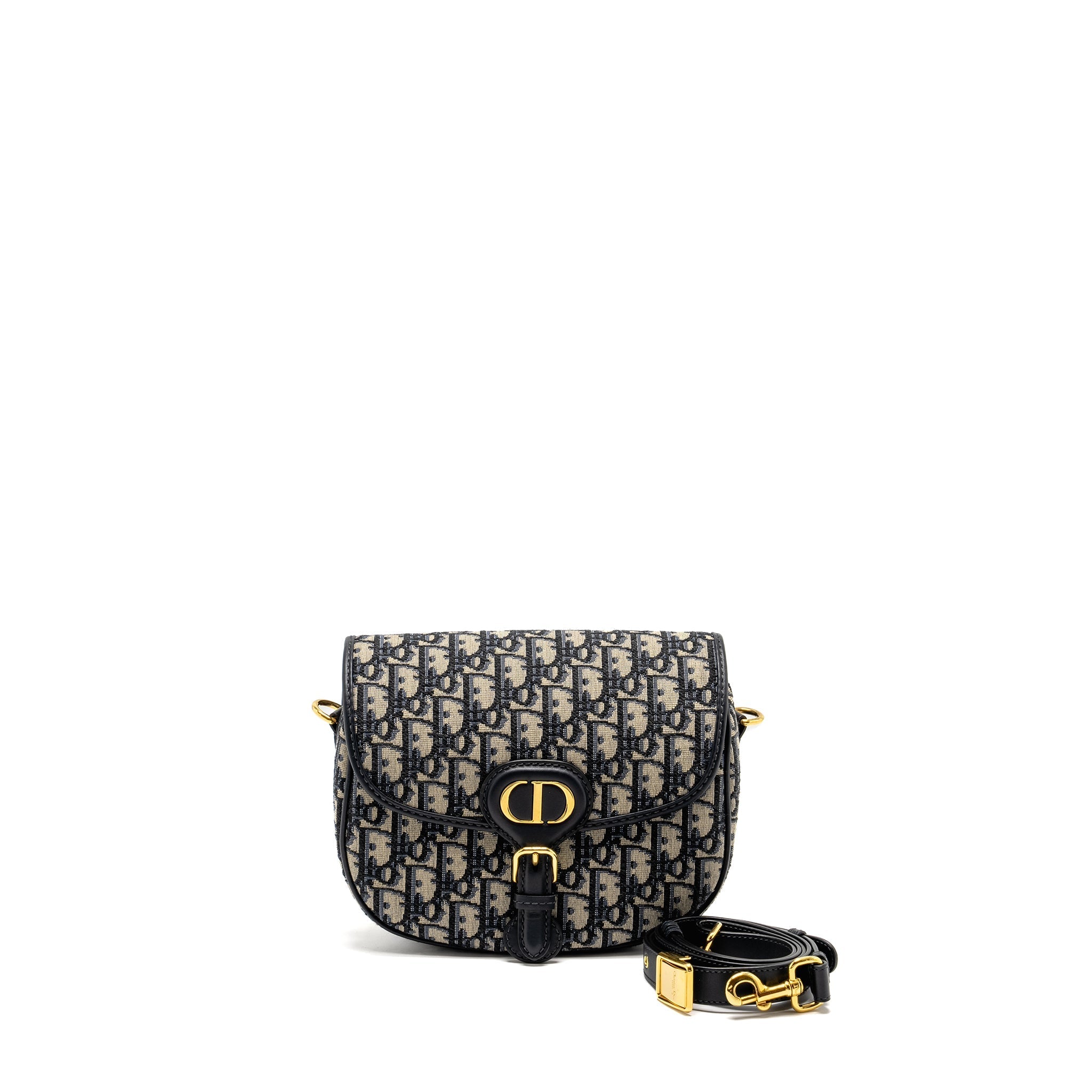 DIOR MEDIUM BOBBY BAG OBLIQUE JACQUARD BLUE GHW