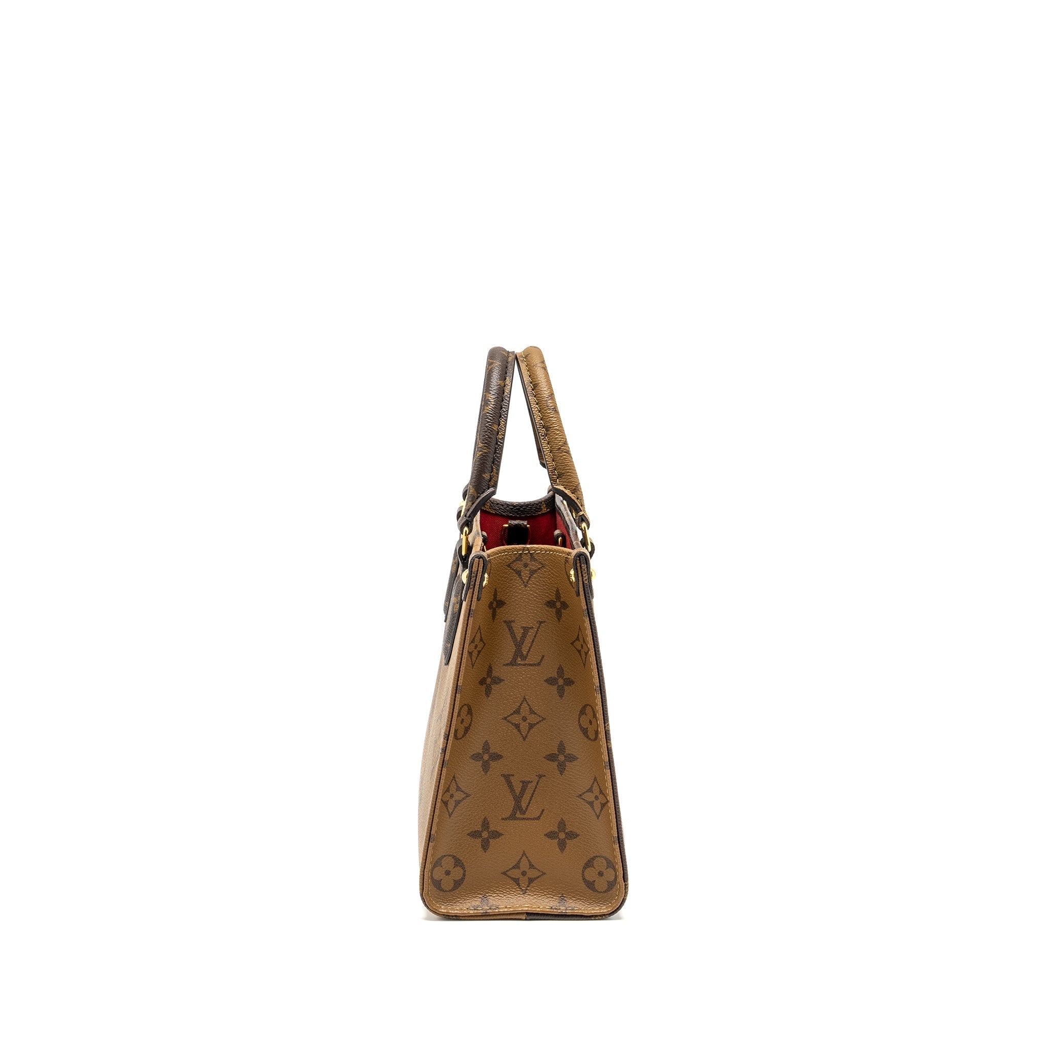 LOUIS VUITTON ONTHEGO PM MONOGRAM REVERSE CANVAS GHW