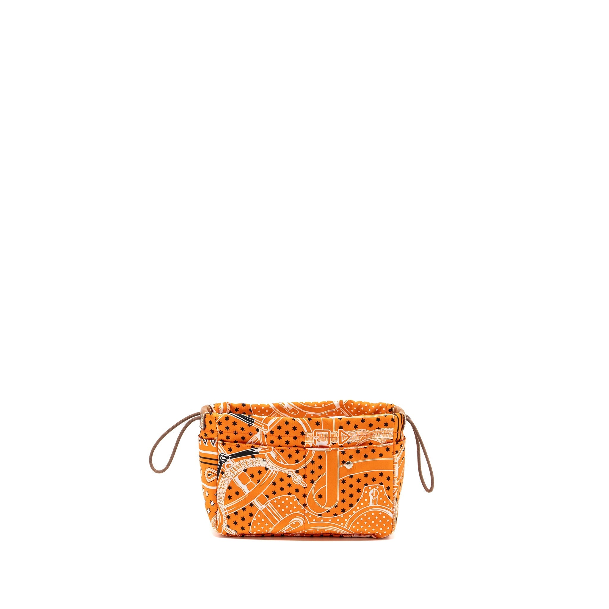 HERMES FOURBI 20 POUCH SILK / NYLON ORANGE SHW
