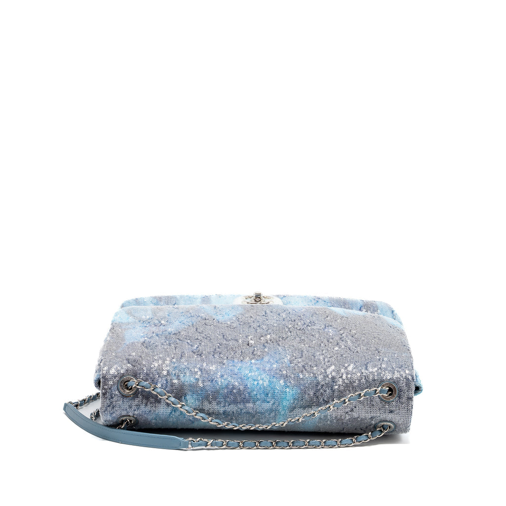CHANEL XL FLAP BAG SEQUINS MULTICOLOURED SHW