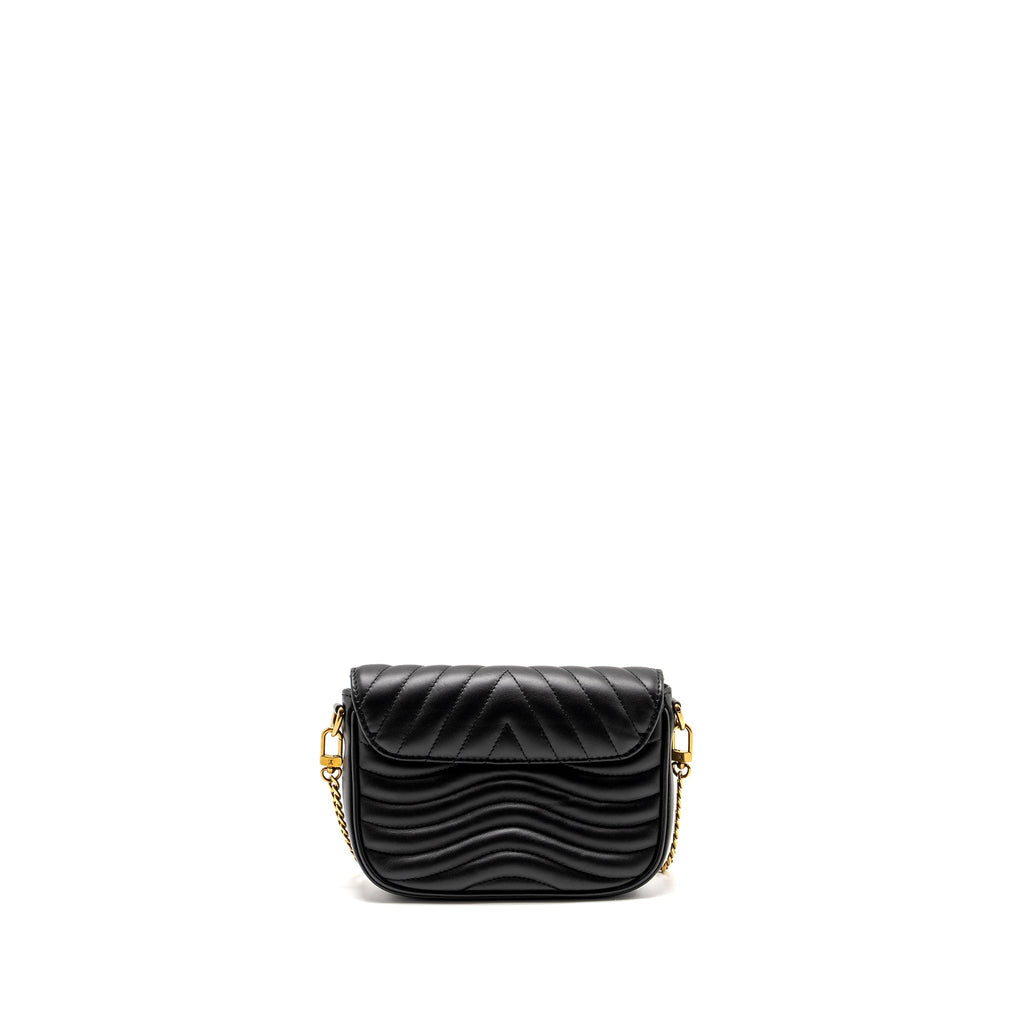 LOUIS VUITTON NEW WAVE MULTI POCHETTE CALFSKIN BLACK GHW