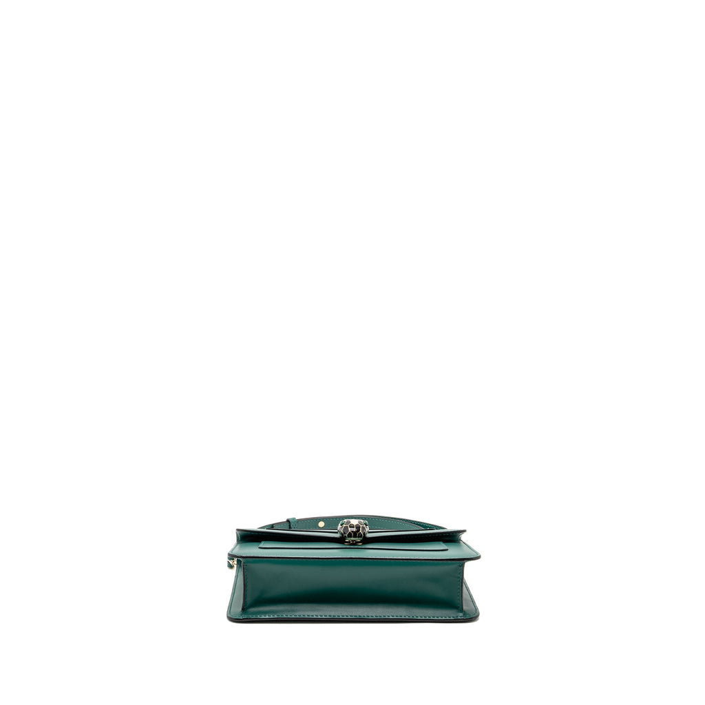 BVLGARI SERPENTI FOREVER BAG CALFSKIN GREEN LGHW