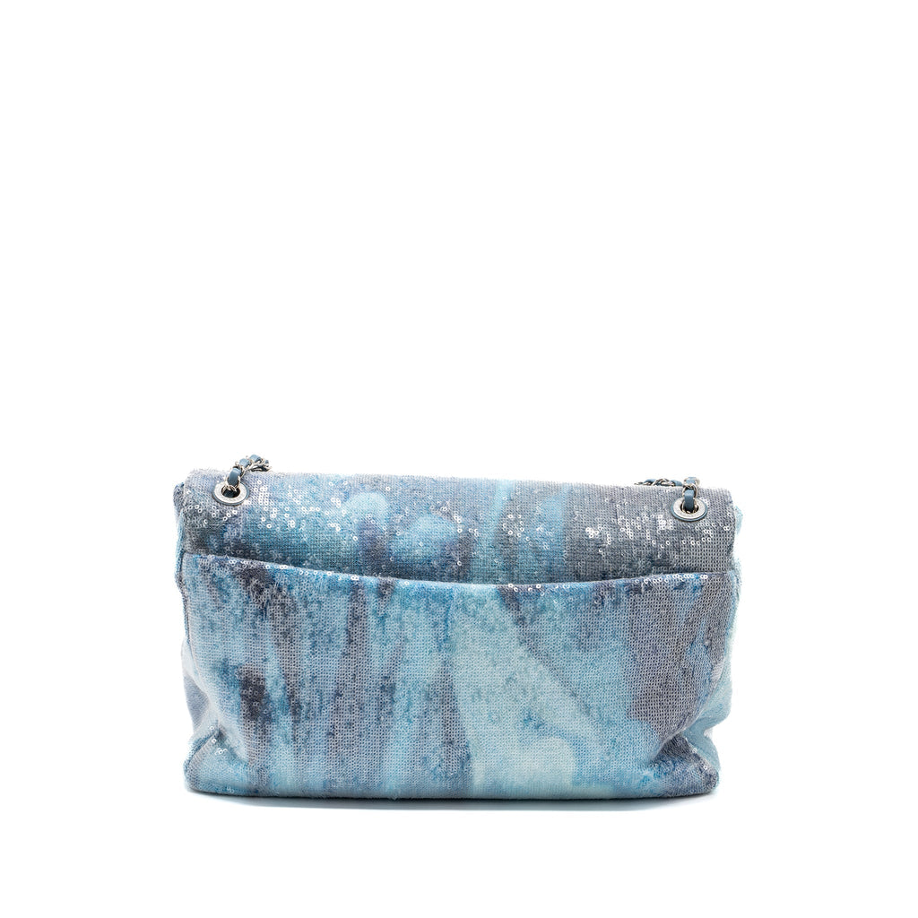 CHANEL XL FLAP BAG SEQUINS MULTICOLOURED SHW