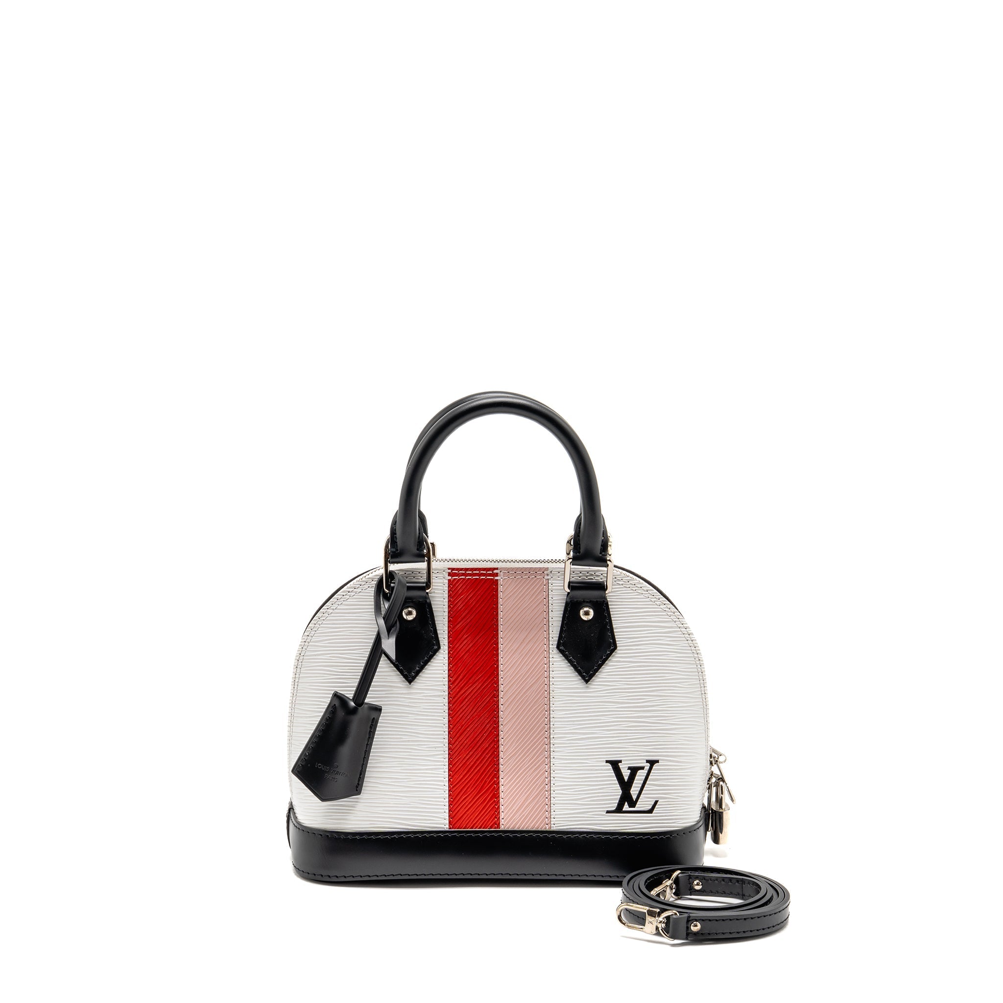 LOUIS VUITTON STRIPE ALMA BB EPI LEATHER WHITE/MULTICOLOUR SHW