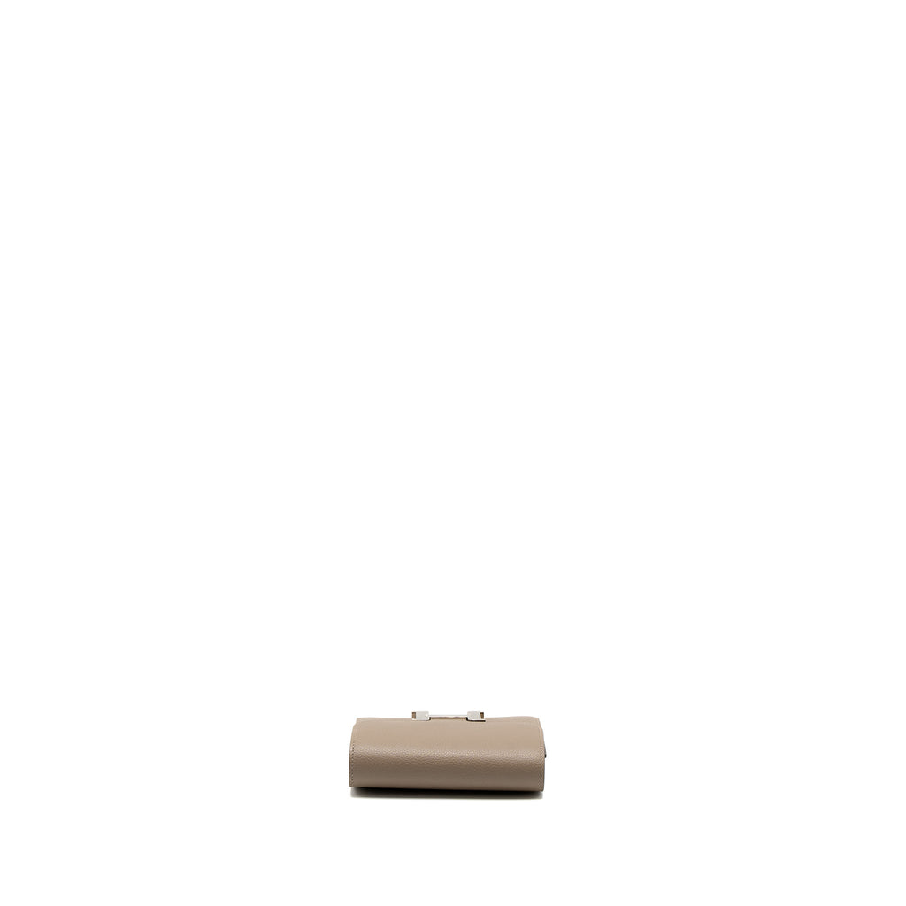 HERMES CONSTANCE COMPACT WALLET EVERCOLOR GRIS ASPHALTE SHW