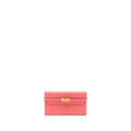 HERMES KELLY LONG WALLET EPSOM ROSE LIPSTICK GHW