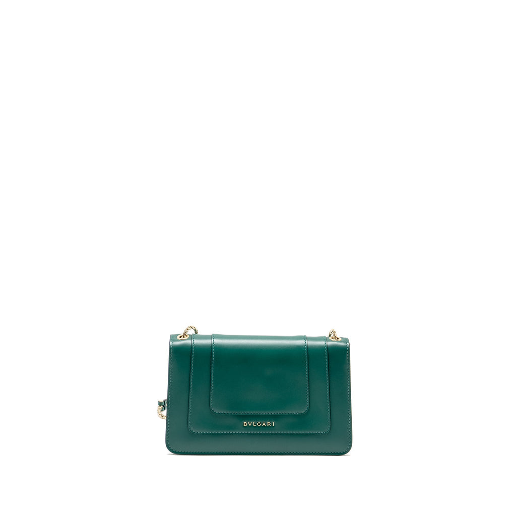 BVLGARI SERPENTI FOREVER BAG CALFSKIN GREEN LGHW