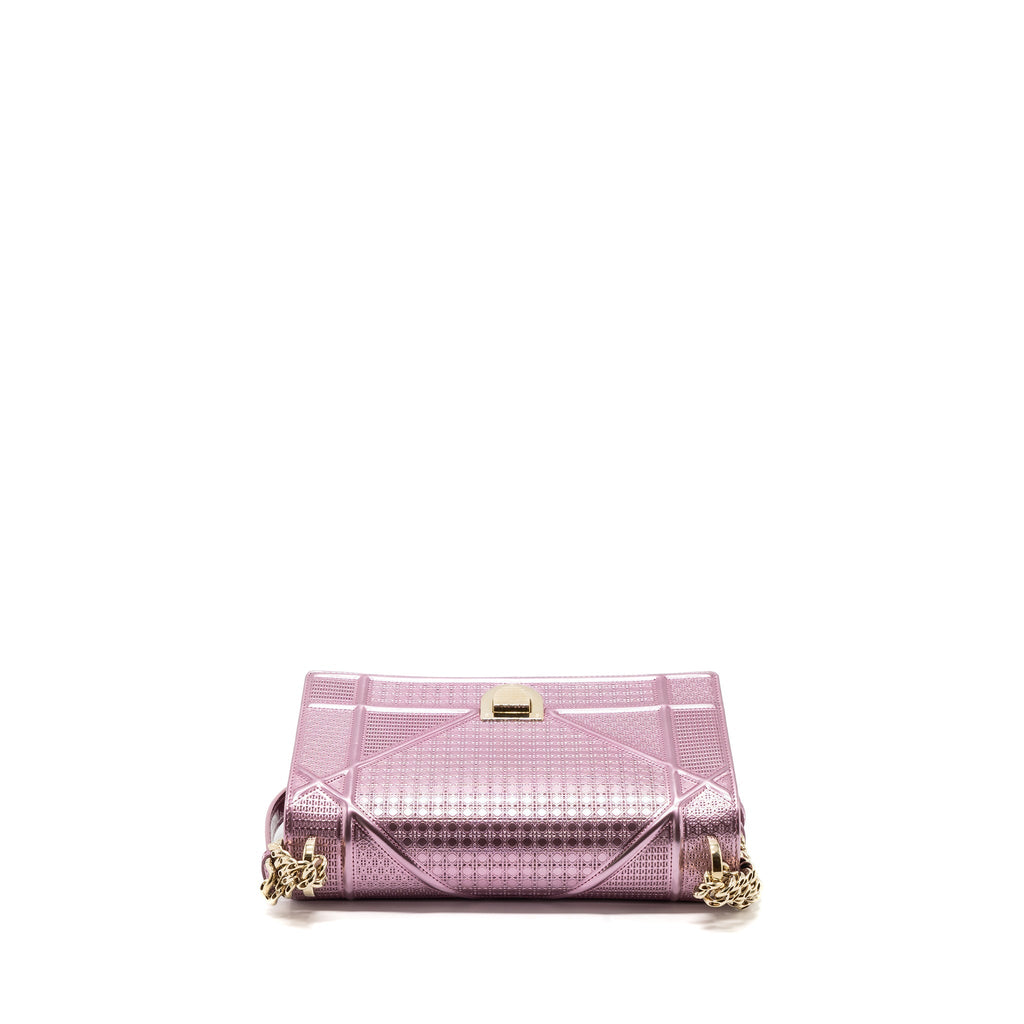 DIOR DIORAMA BAG METALLIC PINK LGHW