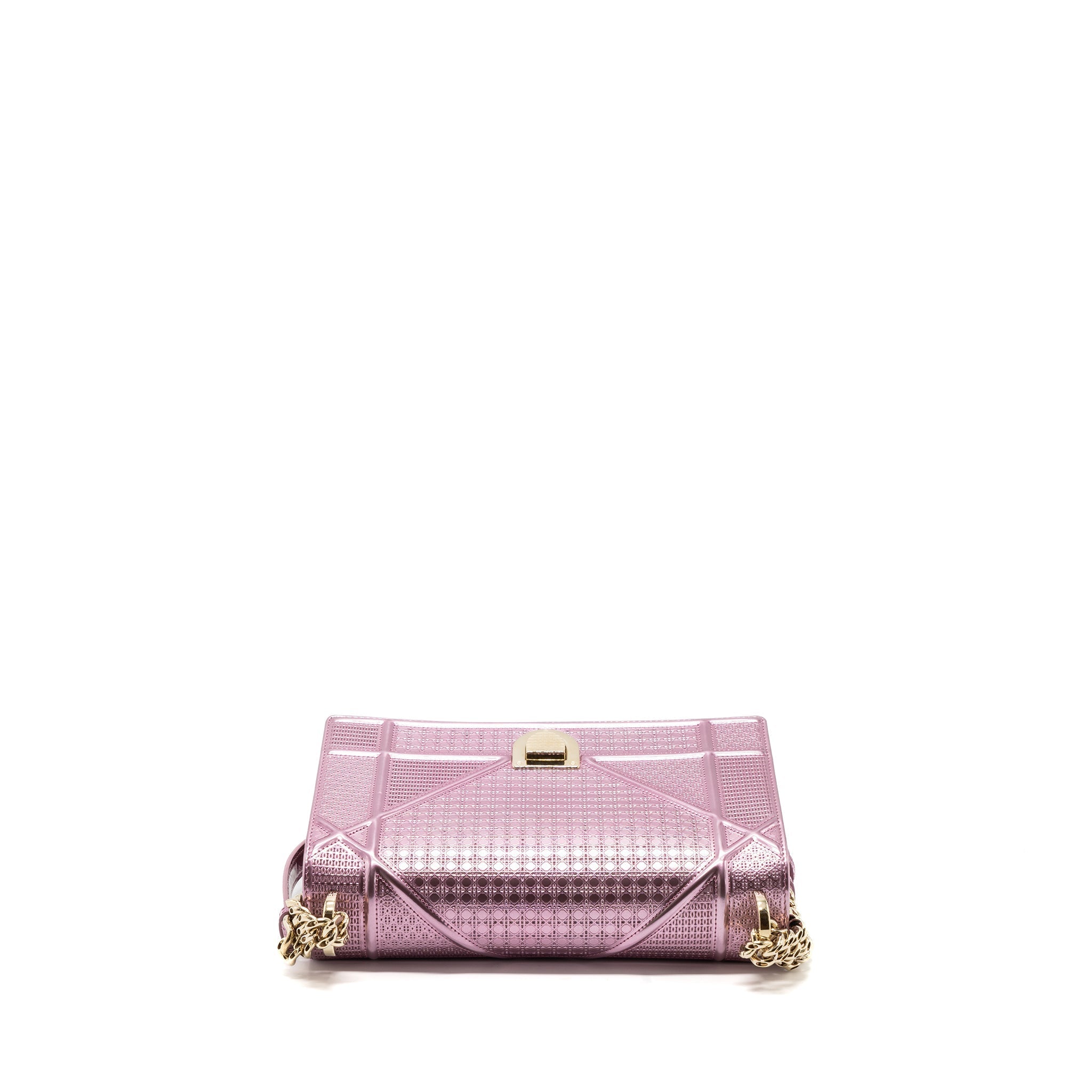 DIOR DIORAMA BAG METALLIC PINK LGHW