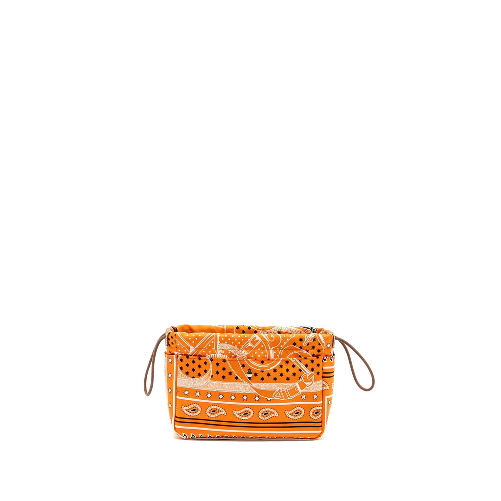 HERMES FOURBI 20 POUCH SILK / NYLON ORANGE SHW