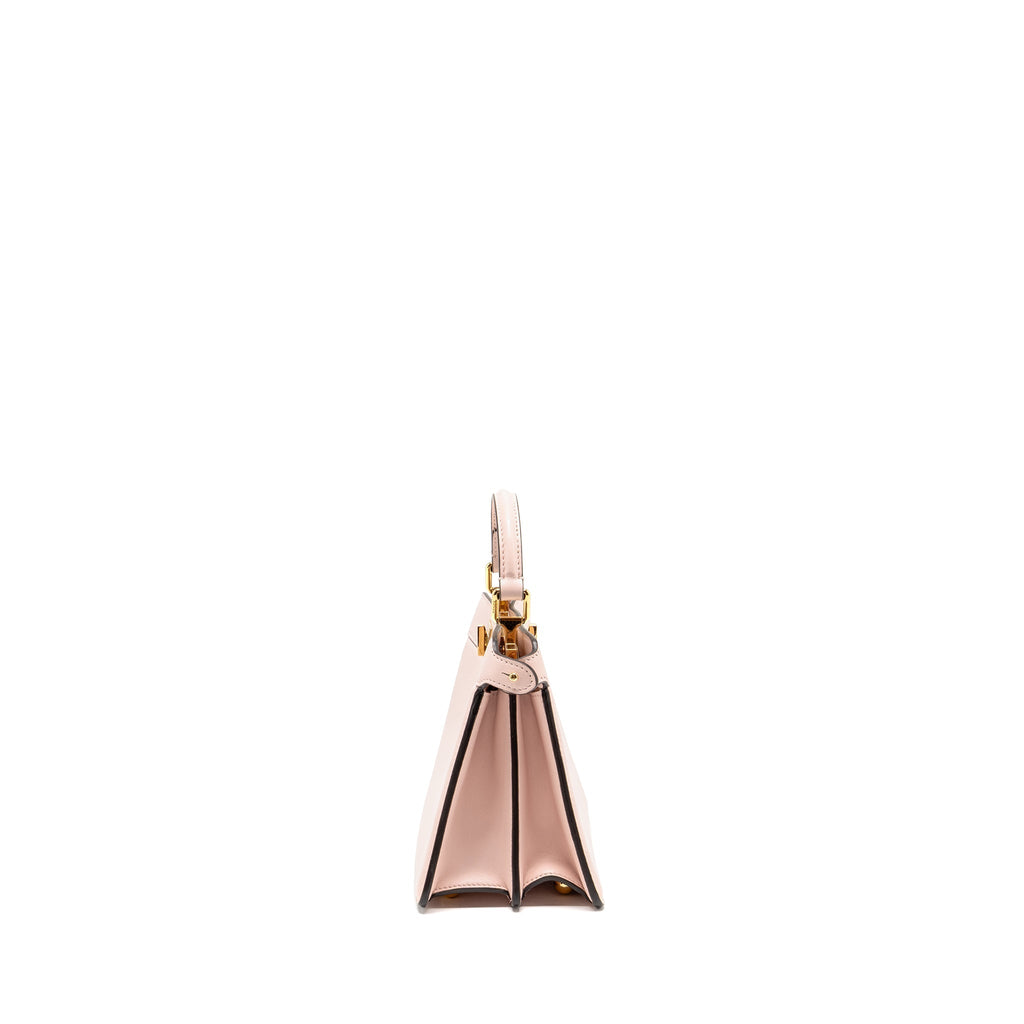 FENDI MINI PEEKABOO ISEEU PETITE BAG CALFSKIN PALE PINK GHW