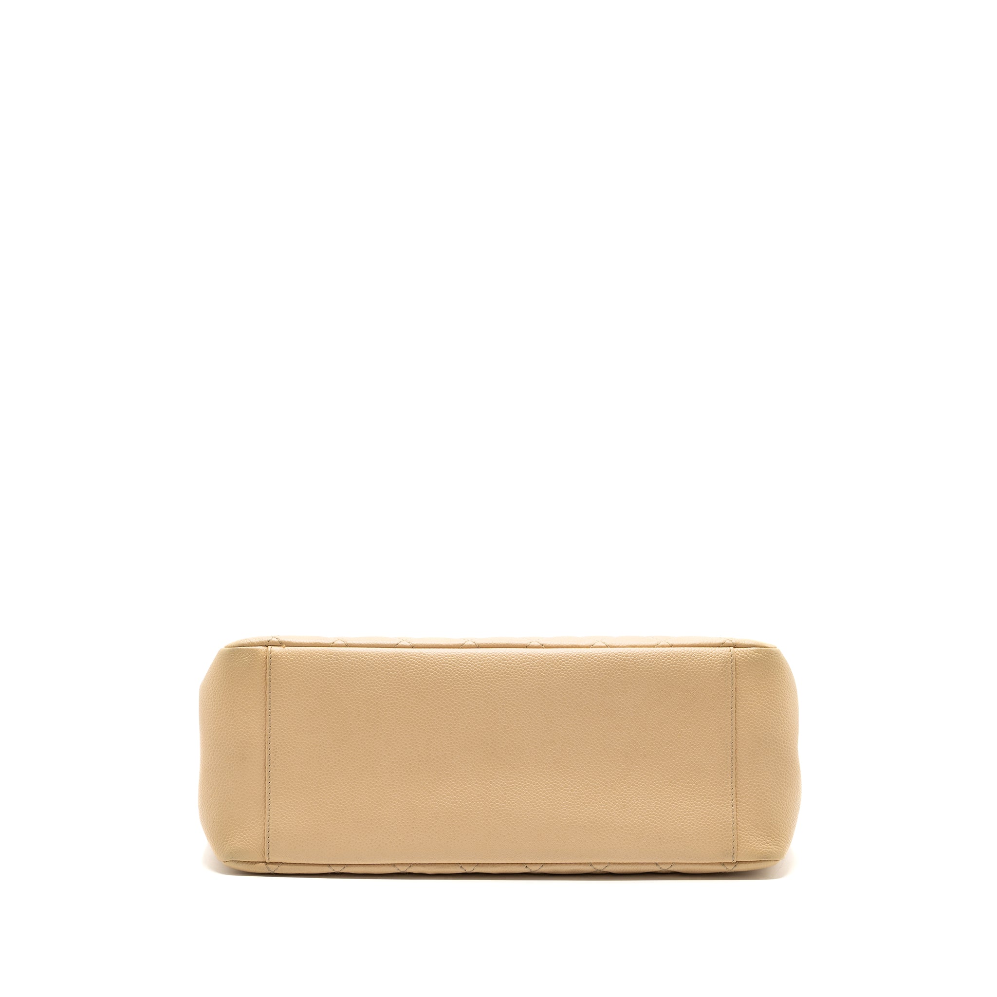 CHANEL GRAND SHOPPING TOTE BAG CAVIAR BEIGE SHW