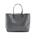GOYARD SAINT LOUIS PM TOTE BAG GOYARDINE CANVAS/CALFSKIN GREY SHW